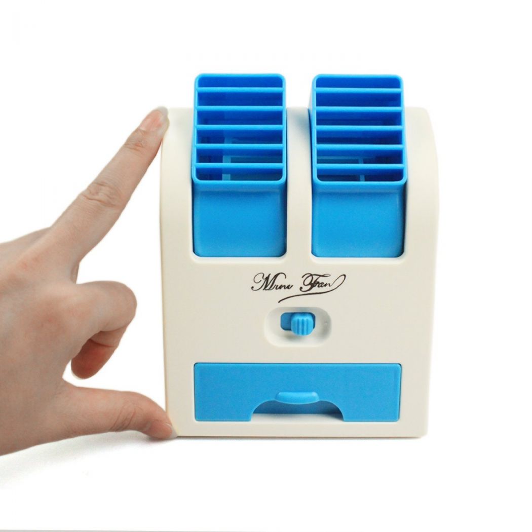 Portable Dual-Port USB Air Cooler Fan